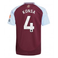 Maglia Calcio Aston Villa Ezri Konsa #4 Prima Divisa 2024-25 Manica Corta